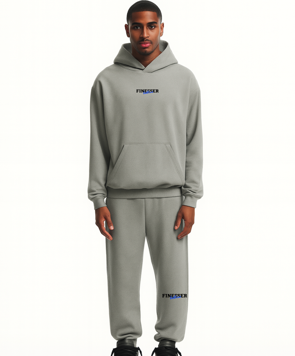 FINESSER HOTLINE “HANDBOOK” FULL TRACKSUIT (GREY MARL)