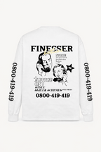 FINESSER HOTLINE “EXTENDED TRANSCRIPT LONG SLEEVE TEE