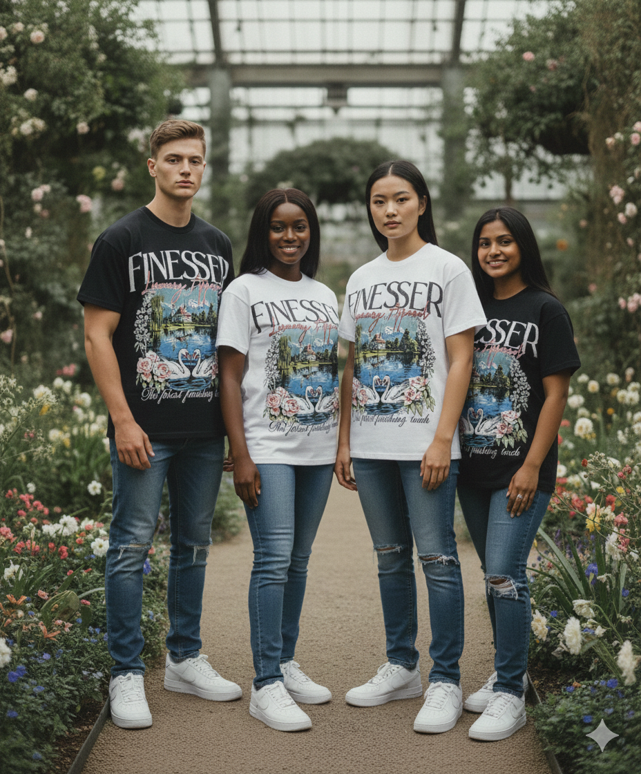 FINESSER FLORAL T -SHIRT