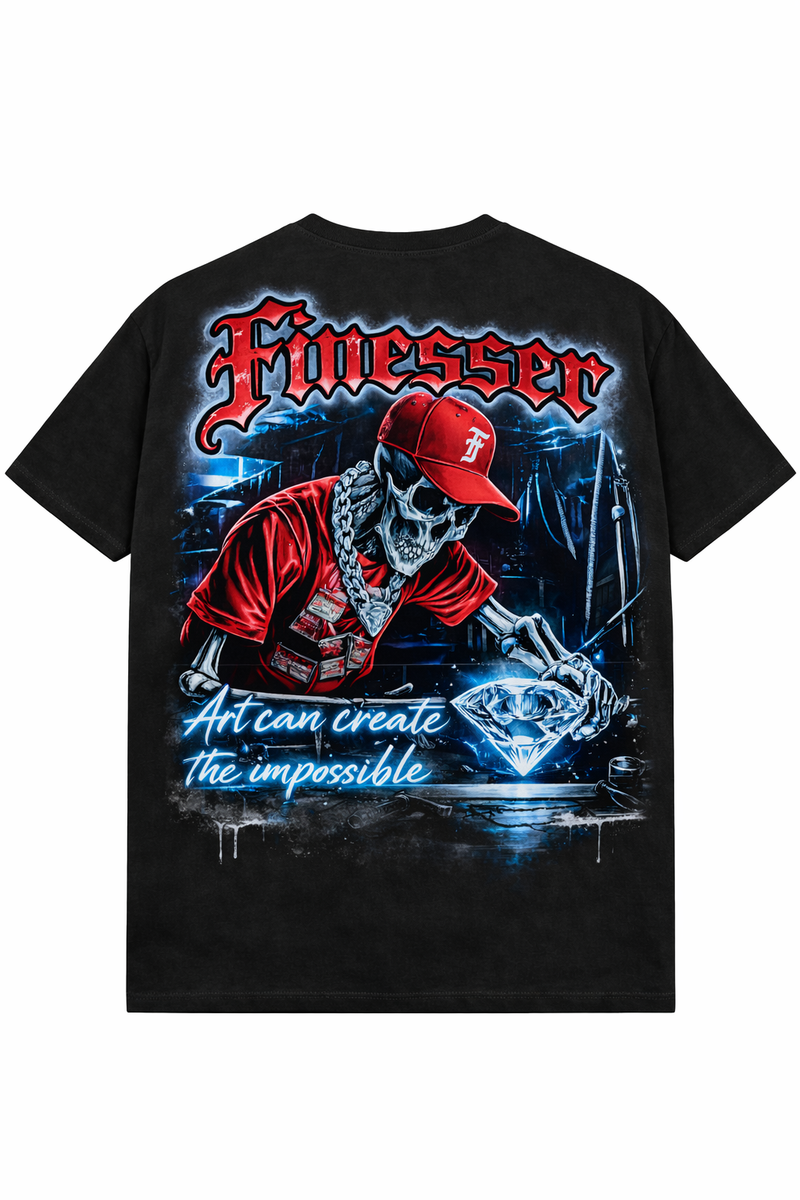 Finesser “ Art can create the impossible” t shirt
