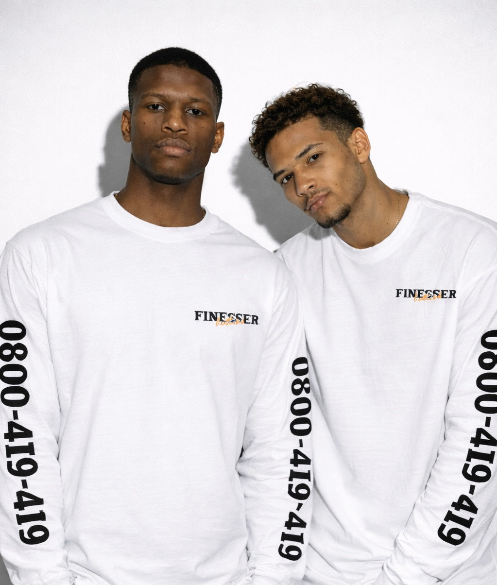 FINESSER HOTLINE “EXTENDED TRANSCRIPT LONG SLEEVE TEE