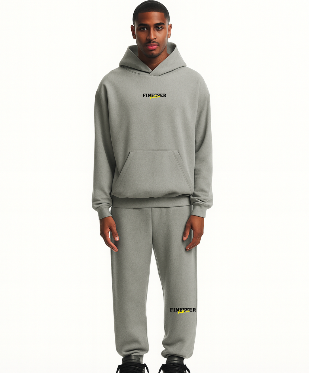FINESSER HOTLINE “HANDBOOK” FULL TRACKSUIT (GREY MARL)