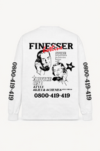 FINESSER HOTLINE “EXTENDED TRANSCRIPT LONG SLEEVE TEE