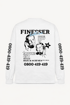 FINESSER HOTLINE “EXTENDED TRANSCRIPT LONG SLEEVE TEE