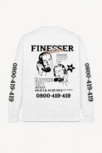 FINESSER HOTLINE “EXTENDED TRANSCRIPT LONG SLEEVE TEE