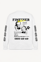 FINESSER HOTLINE “EXTENDED TRANSCRIPT LONG SLEEVE TEE