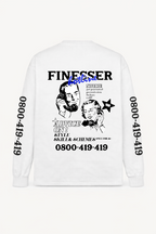 FINESSER HOTLINE “EXTENDED TRANSCRIPT LONG SLEEVE TEE