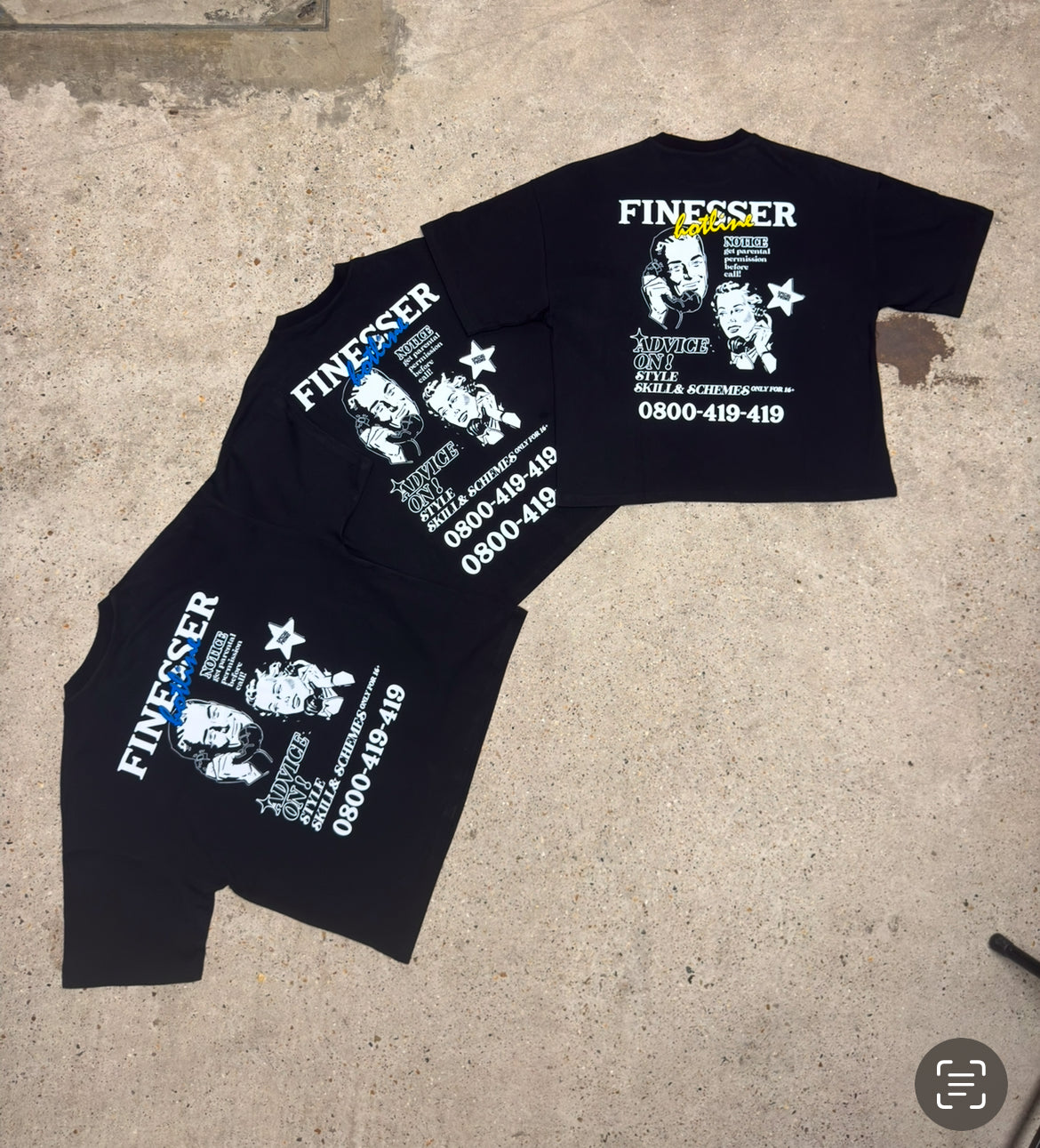 FINESSER HOTLINE SERIES “TRANSCRIPT” T-SHIRT