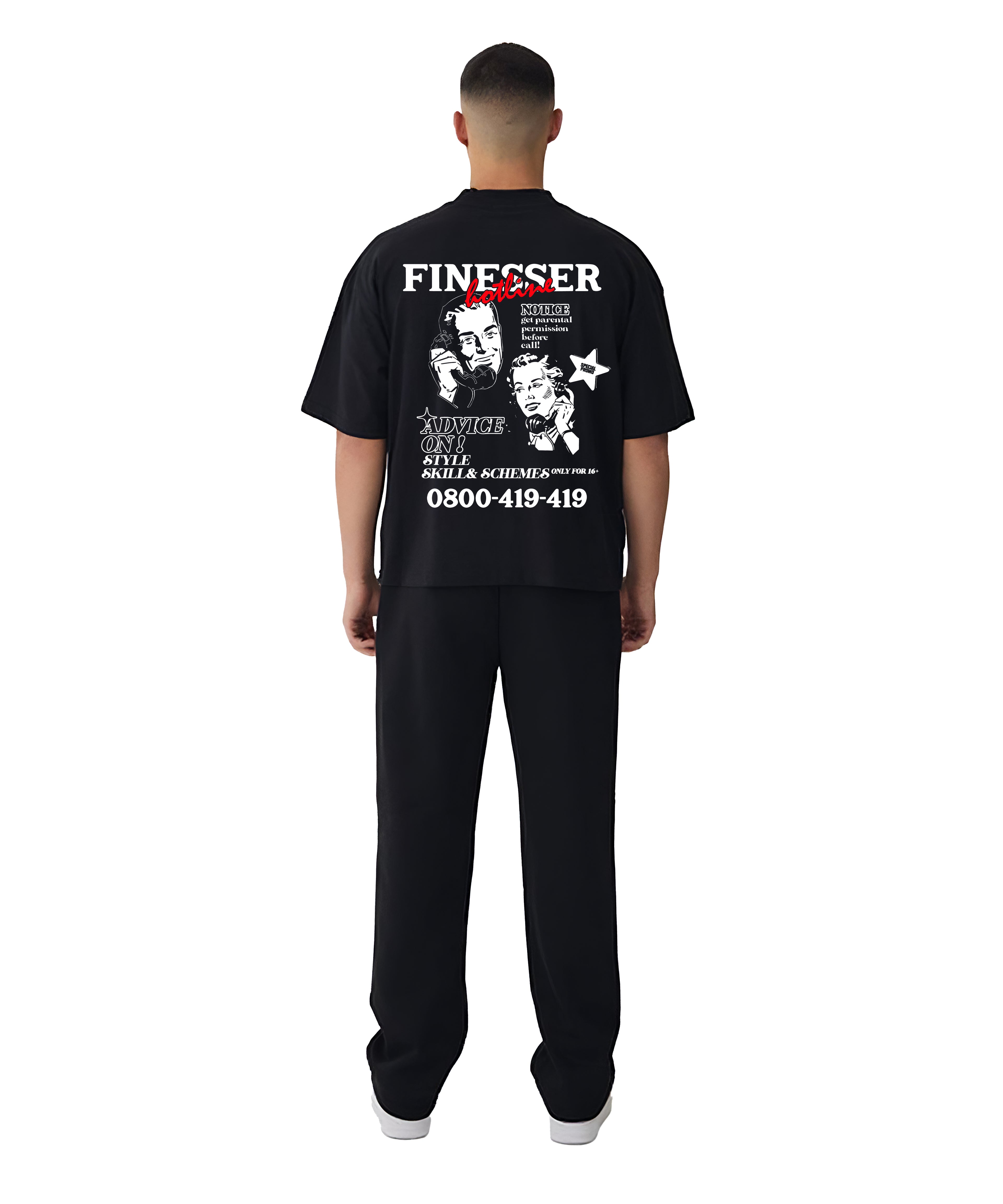 FINESSER HOTLINE SERIES “TRANSCRIPT” T-SHIRT