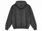 FINESSER AcidWash Rhinestone Zip-Up Hoodie