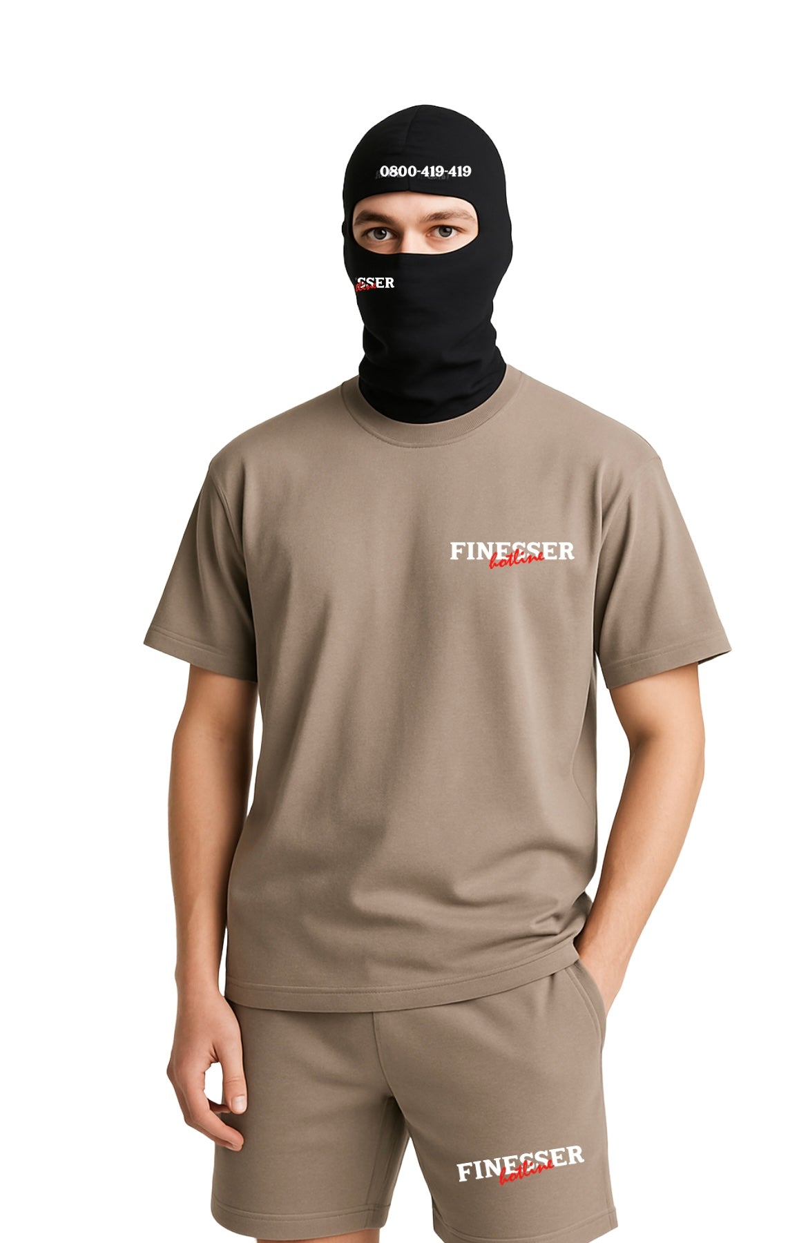 FINESSER HOTLINE MOCHA BROWN SHORTS