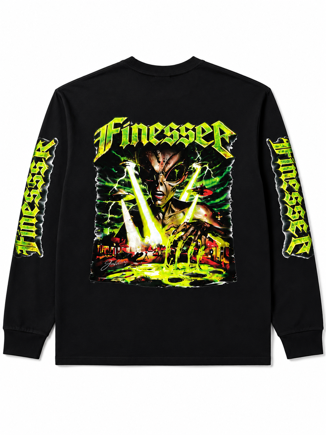FINESSER “Alien Invasion” Long Sleeve Tee