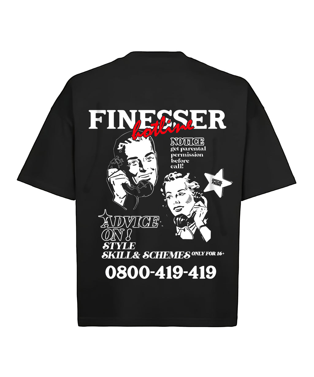 FINESSER HOTLINE SERIES “TRANSCRIPT” T-SHIRT