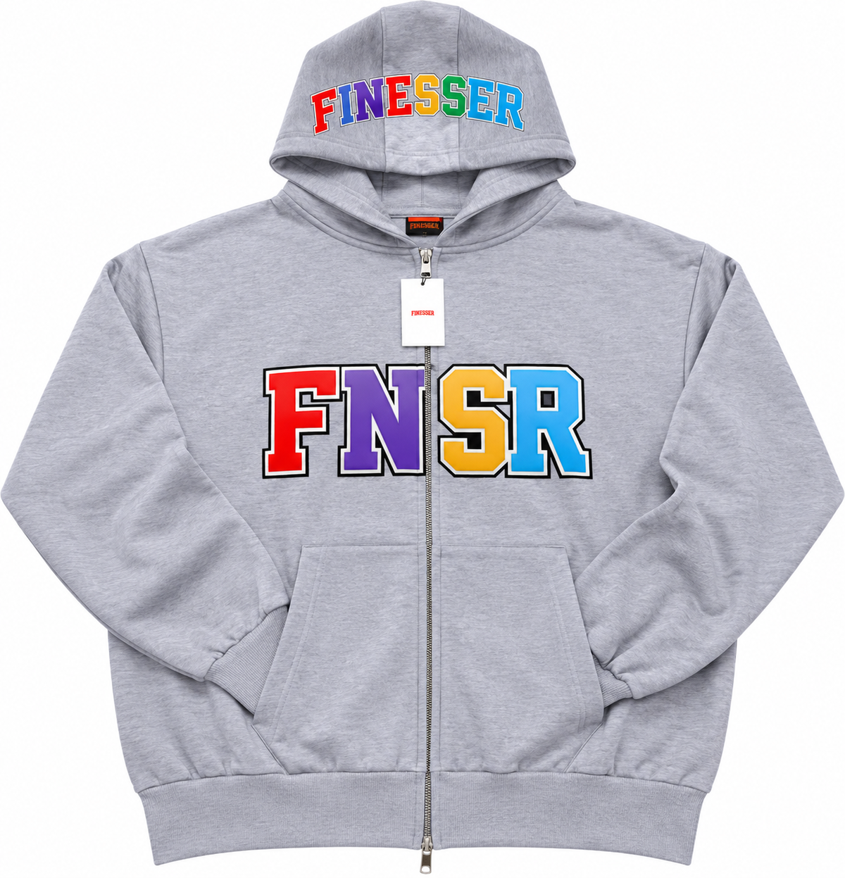 FINESSER Collegiate Heavyweight Zip Up Hoodie