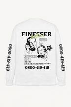 FINESSER HOTLINE “EXTENDED TRANSCRIPT LONG SLEEVE TEE