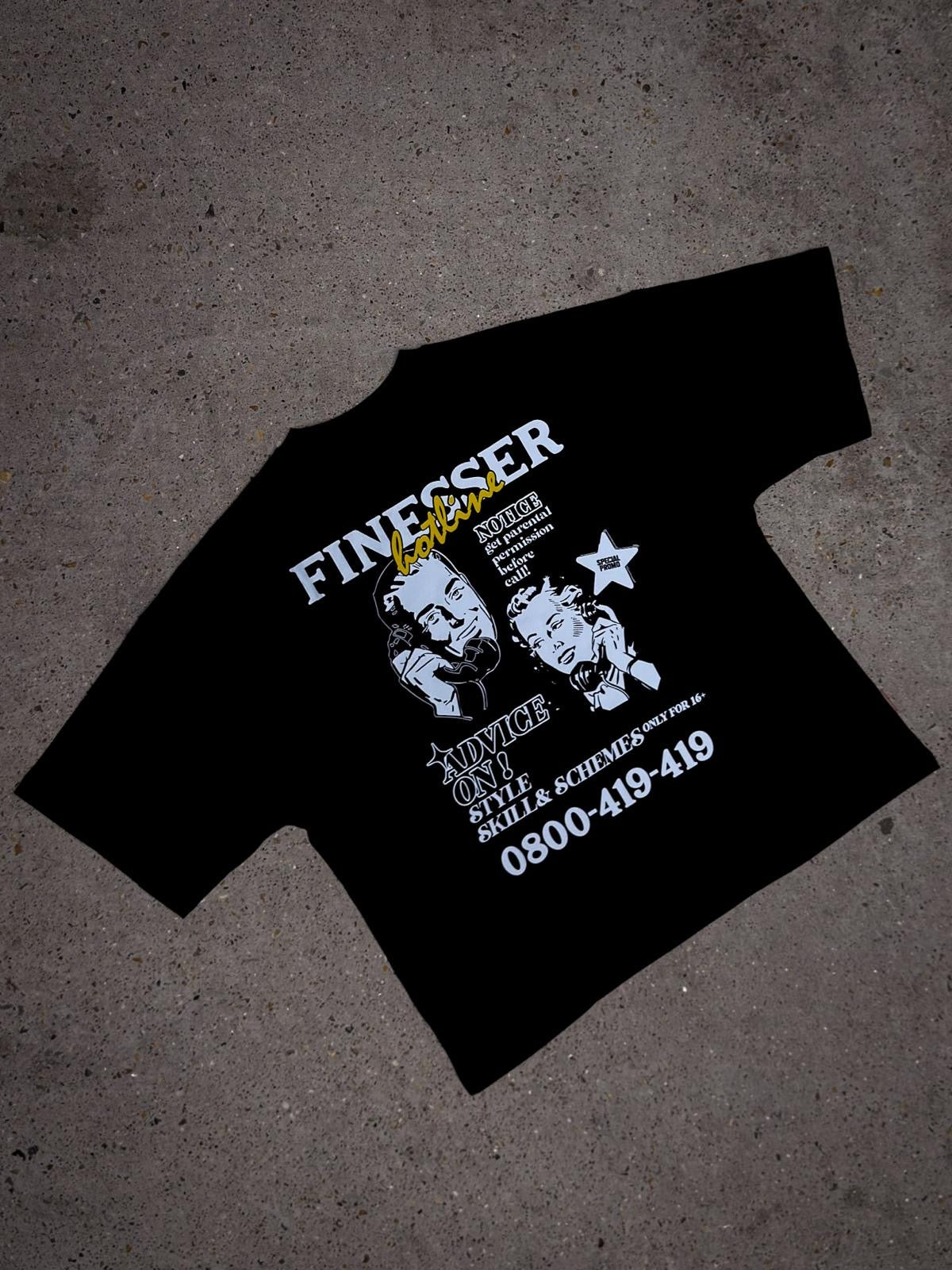 FINESSER HOTLINE SERIES “TRANSCRIPT” T-SHIRT