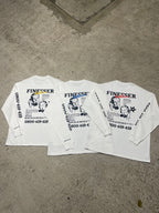 FINESSER HOTLINE “TRANSCRIPT EXTENDED” LONG SLEEVE T-SHIRT