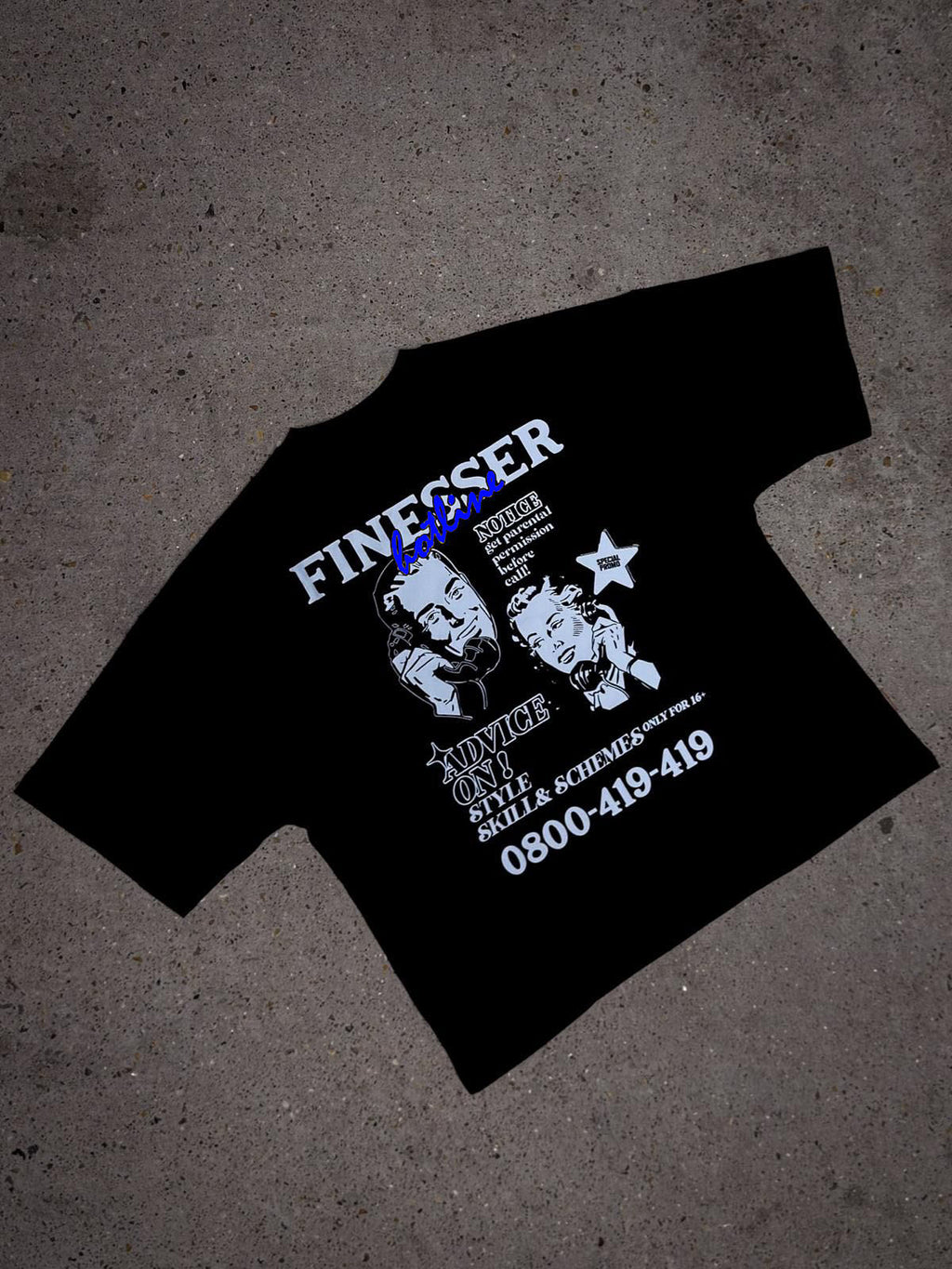 FINESSER HOTLINE SERIES “TRANSCRIPT” T-SHIRT