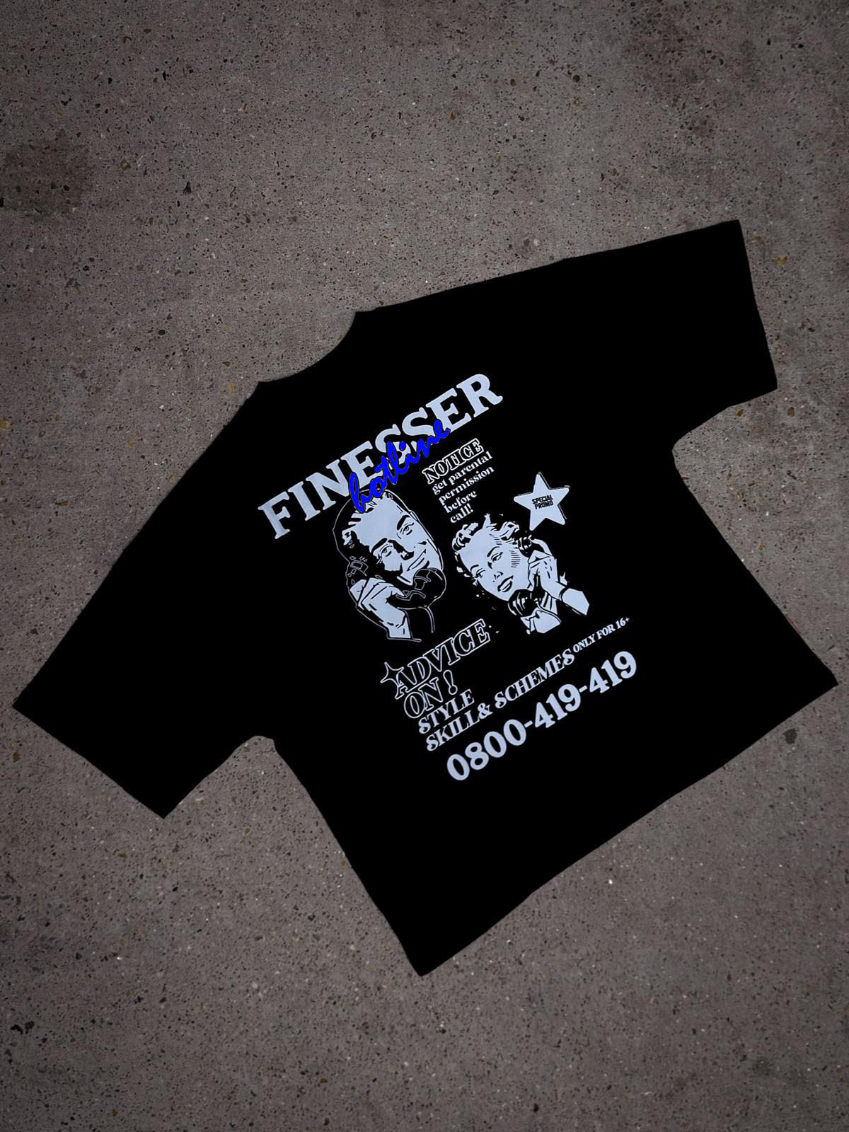 FINESSER HOTLINE SERIES “TRANSCRIPT” T-SHIRT