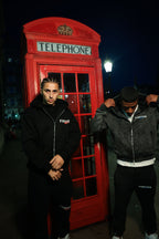 FINESSER HOTLINE “GREY FOG”ACID WASH ZIP UP TRACKSUIT